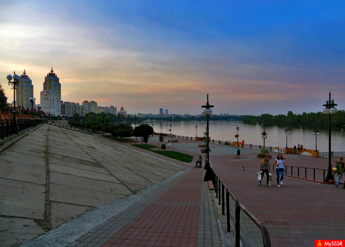 Оболонская набережная Киев фото