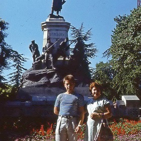 Крым, Севастополь, 1988 г., памятник Тотлебену