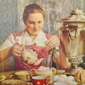 Чаепитие в СССР 1950 годы.