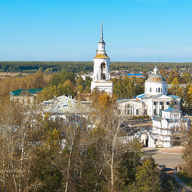 Преображенская церковь на территории Свято-Николаевского мужского монастыря в городе Верхотурье