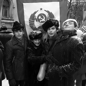 Демонстрация 7 ноября 1972 г. г.Пушкин